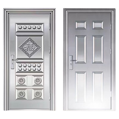 304不锈钢加厚入户防盗门农村自建房不锈钢进户门工厂直销定制