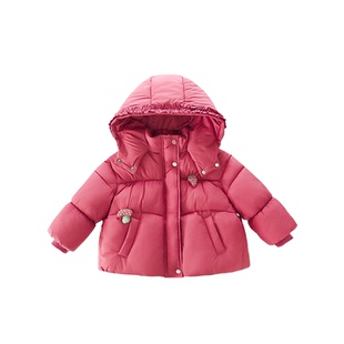 女童羽绒棉服外套冬装2025新款小童超好看儿童棉袄女宝宝洋气棉衣