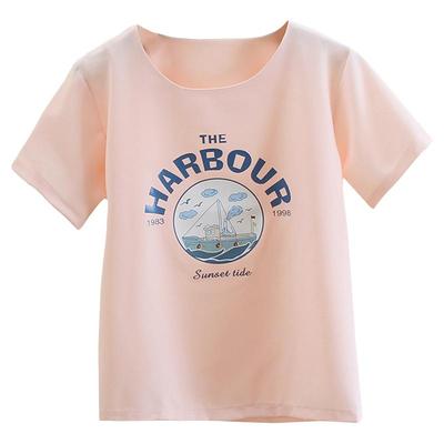 白色短袖t恤女夏季韩版雪纺上衣