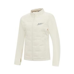 乔丹拒水羽绒服女士2025冬季新款防泼水防风保暖跑步轻薄运动外套