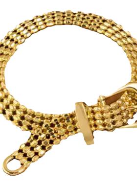 18K金时尚表链带宽软环戒指