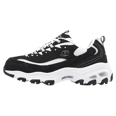 斯凯奇奶茶熊黑糖烤奶新款情侣老爹鞋子男女同款复古运动鞋时尚