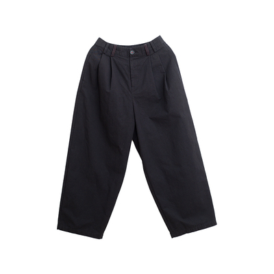 忘城H1289座/秋天的样子/秋季重磅100%色织匹马棉230G直筒裤裤子