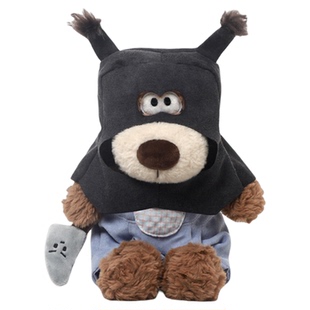 英国HERBERRY 打劫小狗毛绒玩具可爱公仔睡觉抱枕女孩小玩偶