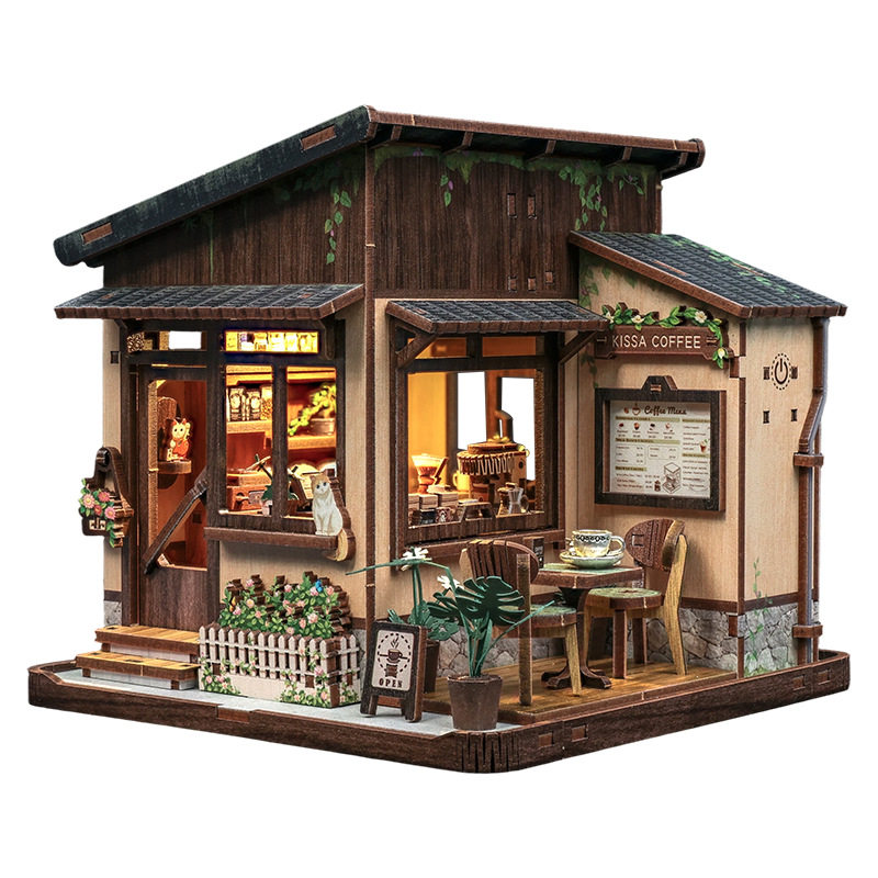 咖啡小房子diy小屋咖啡物语微缩