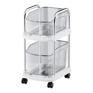 书包置物架桌下书本滑轮收纳柜学生桌边放包神器夹缝可移动小推车