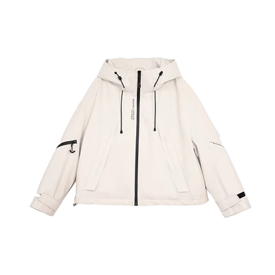 时尚休闲派克工装连帽二合一外套