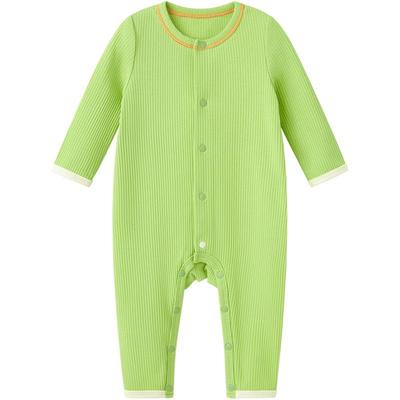 博睿恩糖果色柔软弹力爬服