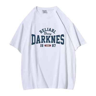 350g纯棉短袖t复古男生打底夏装