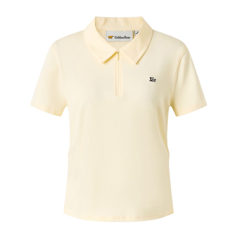 GOLDEN BEAR/金熊2026夏季新品女士休闲莫代尔棉混纺短袖POLO衫