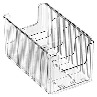 日本调料收纳盒可伸缩橱柜瓶罐料包整理盒厨房分格袋装调料置物架
