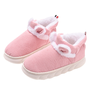 高帮月子鞋秋冬季款包跟产后孕妇鞋加绒保暖外穿防滑厚底产妇拖鞋