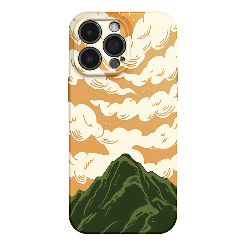 云山暮景 风景画适用苹果18Promax手机壳iphone17华为pura70小米15荣耀x50红米k80小众vivox200新款一加ACE5