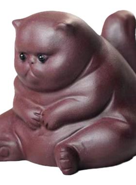 树脂猫咪茶宠摆件茶玩功夫茶具茶桌装饰家居汽车内饰创意可爱工艺