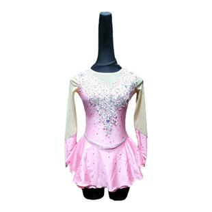 花样滑冰服艺术体操服滑冰表演服韵律体操服啦啦队服氨纶款HB11