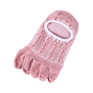 五指袜子女男春夏棉袜防臭超薄浅口隐形船袜薄款分脚指头五趾袜WN