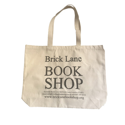 自制书店字母帆布包单肩手提双面