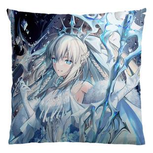 Fate抱枕saber黑贞德伊莉雅尼禄梅林fgo动漫定制玩偶二次元靠垫枕