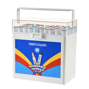 STA斯塔超级可水洗儿童水性马克笔软头双头4032学生专用幼儿园涂鸦画画水彩笔速干不透色安全无味无毒画笔