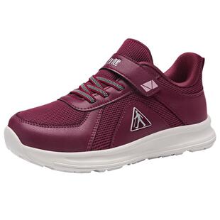 足力健官方旗舰店正品老人鞋春季休闲中老年妈妈网面防滑轻便女鞋