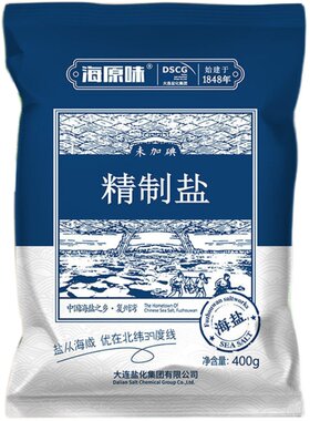 家用不加碘400g袋装海盐
