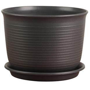 加厚树脂塑料花盆特大号多肉盆栽防陶瓷圆形大花盆阳台庭院种植