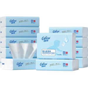 可心柔云柔巾S码110抽12包婴儿保湿柔纸巾