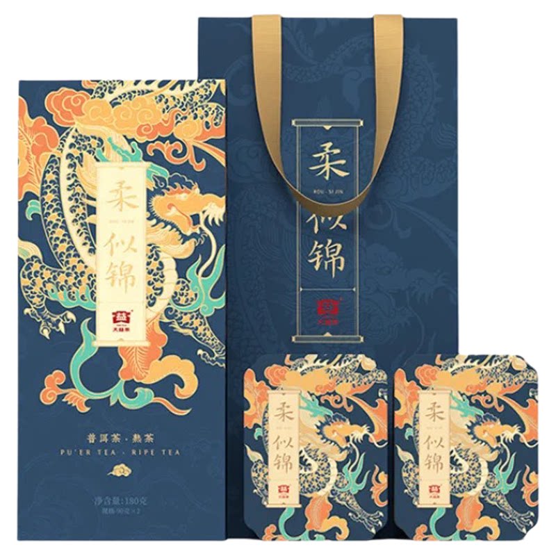 2023年大益柔似锦普洱熟茶散普洱