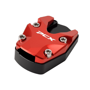 适用本田PCX160改装边撑加大底座pcx150/125侧支架脚撑垫加厚加宽