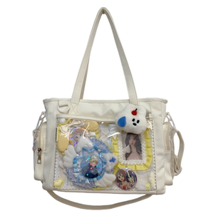 演唱会藏灯牌痛包日系透明娃包女大容量斜挎包追星少女风应援包包