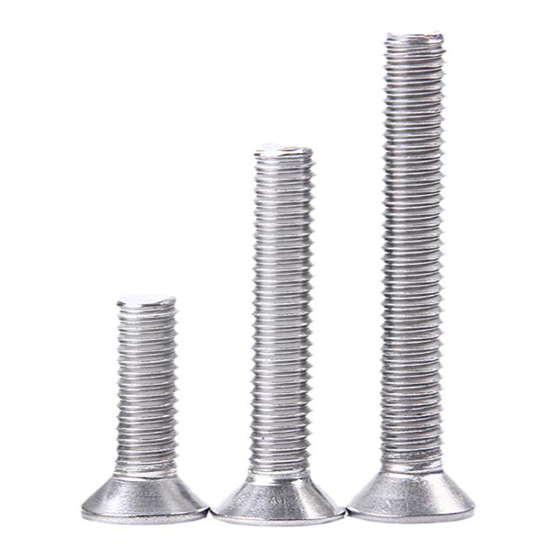 M3M4M5*x3x4x5x6x8x9x10x12x14x15x16mm不锈钢十字平头沉头螺丝钉