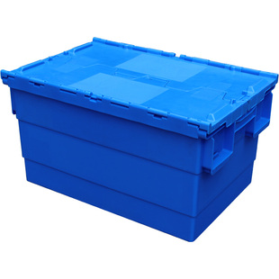 带盖物流箱加厚整理箱塑料筐储物收纳运输周转箱转运箱箱子长方形