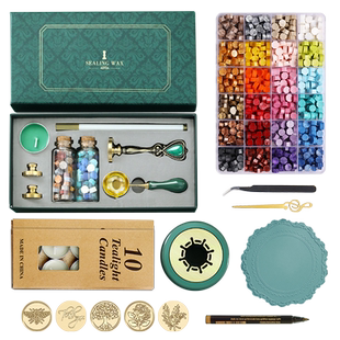 穗迪思火漆印章 欧式复古信封封口印章套装动漫手帐盖印礼盒火漆蜡粒全套