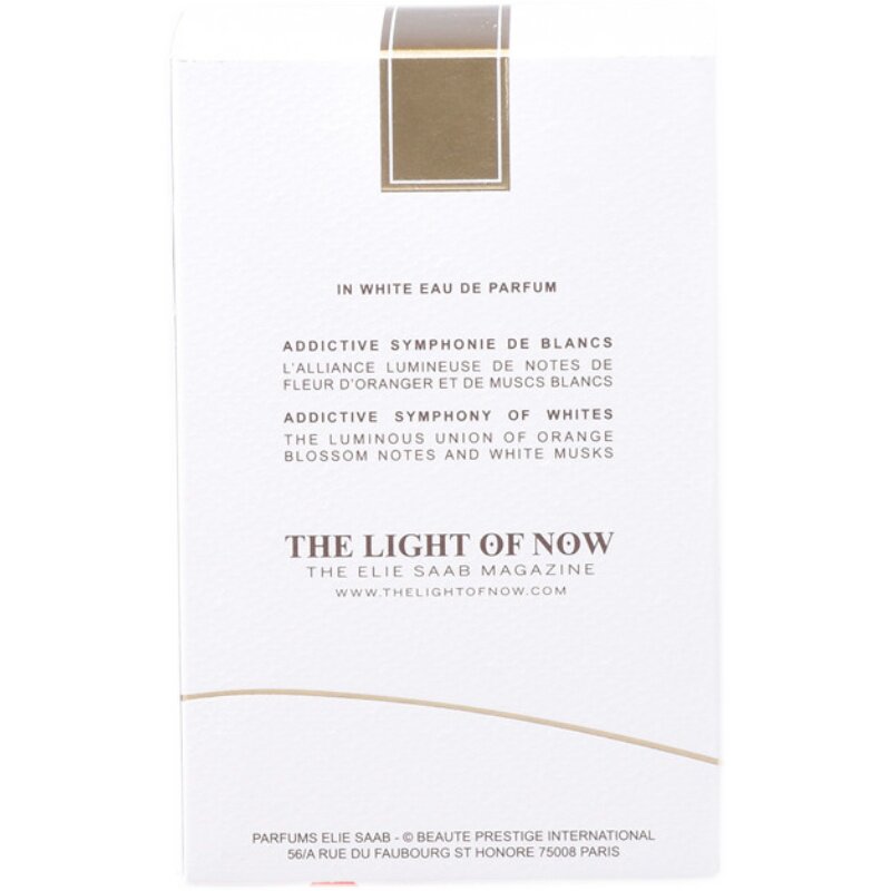Elie Saab艾莉萨博in White梦幻花嫁白色爱恋新香水EDP30ml/50ml