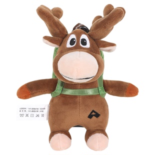 拓路者吉祥物驼鹿公仔玩偶钥匙圈男女生布娃娃礼物背包挂件配饰