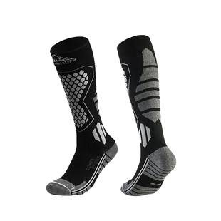 羊毛滑雪袜子女冬季保暖加厚男士专业户外徒步登山运动压缩长筒袜