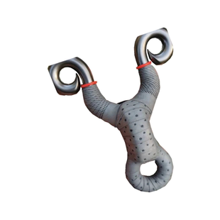 冷弯弹弓方头狐狸扁皮弓高精度大威力不锈钢传统平头两用弹工架