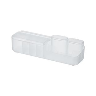 纳川带盖数据线收纳盒电源电线整理神器手机充电器收纳绕线理线盒