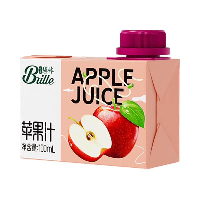 稼乐碧林100%纯苹果汁100mL*24盒家庭装整箱饮料饮品浓缩果汁饮料