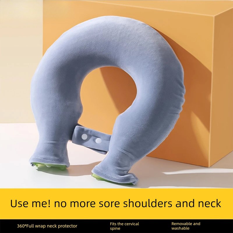 热水袋U型颈椎热敷注水灌水肩颈脖子颈部理疗热敷暖宝宝防爆加厚