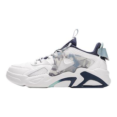 特步网面男鞋高帮板鞋男