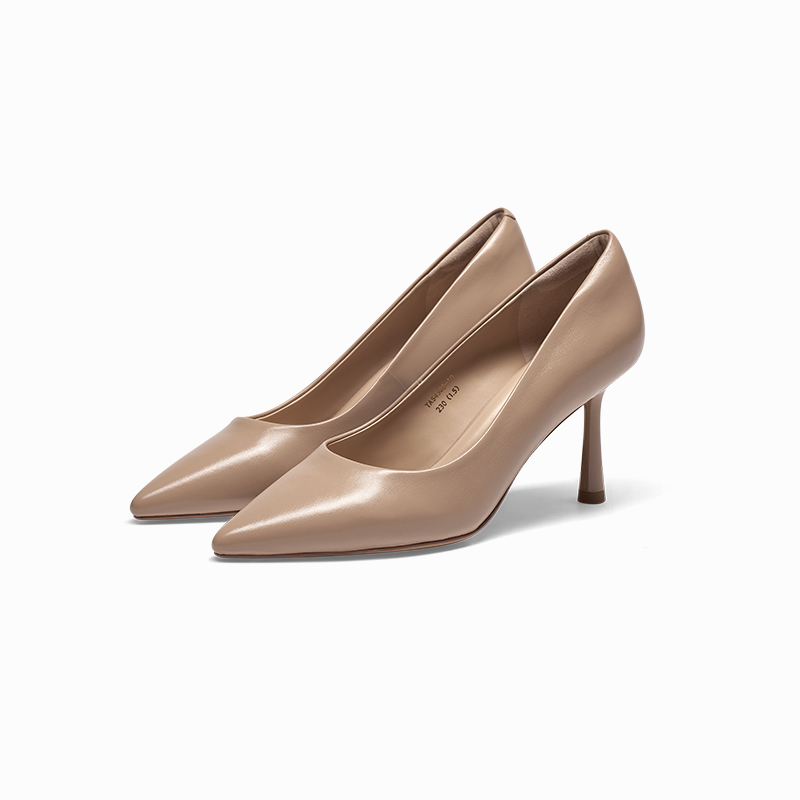 [玫瑰穿搭]蹀愫懂你8厘米尖头单鞋高跟鞋TA54508-10