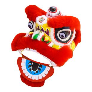 儿童塑料舞狮头新年狮子头佛山醒狮南狮学校幼儿园表演舞台道具