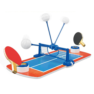 儿童桌上乒乓球匹克球对战玩具亲子桌游运动套装迷你桌面游戏球拍