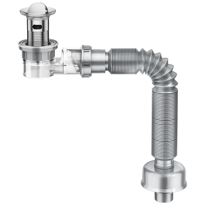 超薄短款洗手盆下水器防臭套装