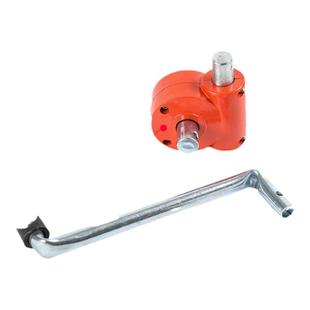 包邮养殖葡萄棚配件大棚手动手摇涡轮自锁铝壳卷膜器摇膜器卷帘机