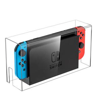 锦读Jemdo适用任天堂switch防尘罩ns2代游戏机透明底座盒oled主机一体亚克力套罩子保护壳置物收纳架散热配件