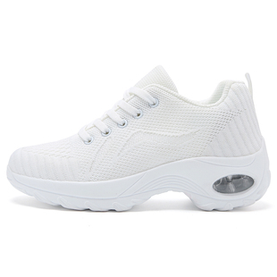 杨丽萍时尚跳舞鞋红色广场舞鞋软底舞蹈鞋时尚运动鞋网面透气女鞋