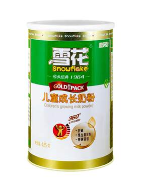 内蒙古雪花奶粉桶装儿童营养奶粉