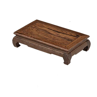红木质花盆鱼缸托架奇石工艺品实木鸡翅木佛像底座摆件茶壶长方形